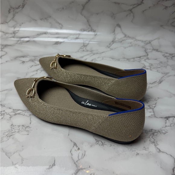 Rothy’s The Double Bit Point 2 Metallic Prosecco Women’s US Size 7 - Picture 2 of 13